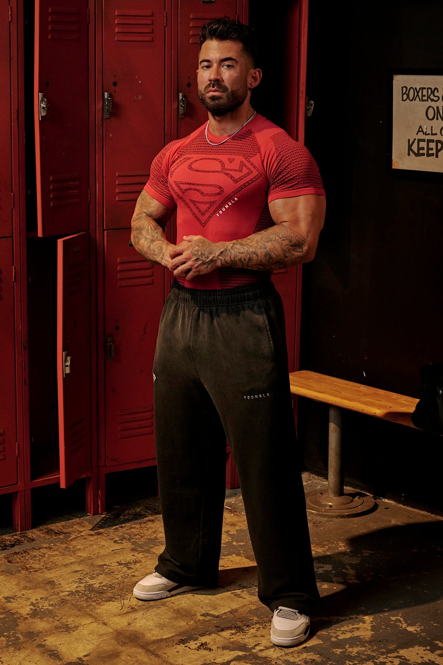 4117 - Superman Compression Tees